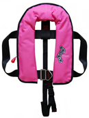 pink kids lifejacket